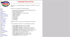 Desktop Screenshot of nationalclownweek.org